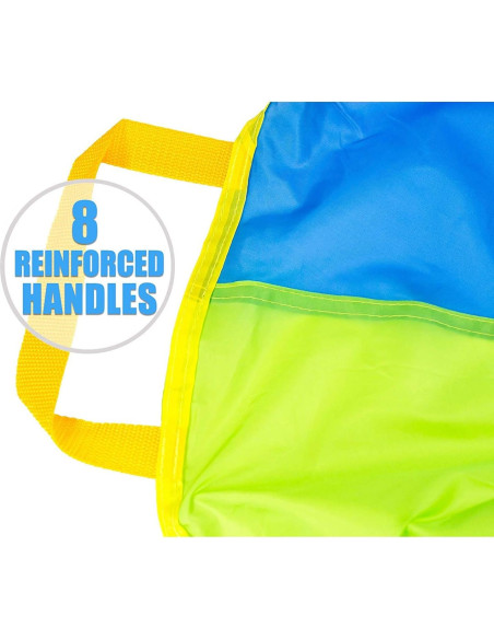 Paracaídas para Niños Play Platoon 1.83m con 8 Asas