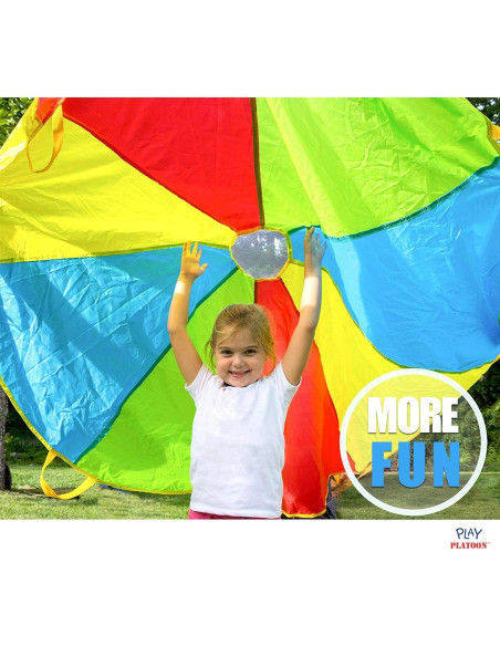 Paracaídas para Niños Play Platoon 1.83m con 8 Asas