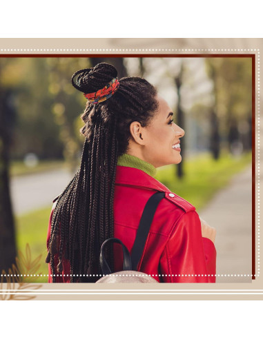 Corbatas de Cabello Espiral Hanaive 2 Pcs Patrón Chic