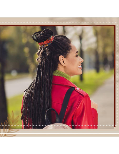 Corbatas de Cabello Espiral Hanaive 2 Pcs Patrón Chic