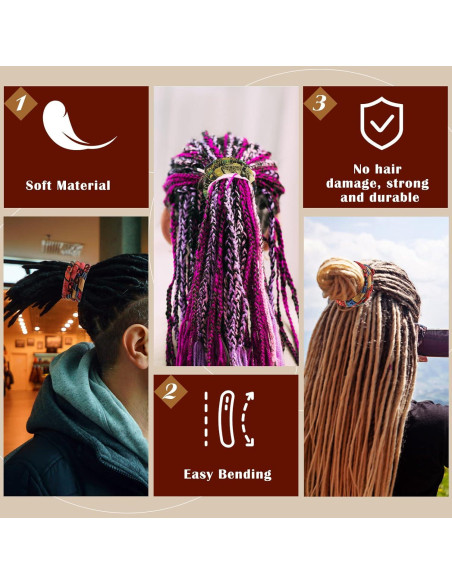 Corbatas de Cabello Espiral Hanaive 2 Pcs Patrón Chic