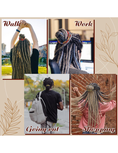 Corbatas de Cabello Espiral Hanaive 2 Pcs Patrón Chic