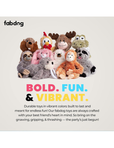 Juguete de Peluche para Perros Fabdog Cocodrilo Pequeño 29cm