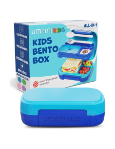 Caja Bento Umami para Niños 680 ml Azul, A Prueba de Fugas
