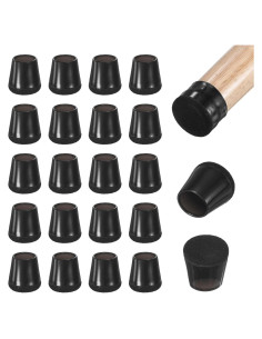 Protectores de Suelo para Patas de Sillas M METERXITY 24 Piezas Negro