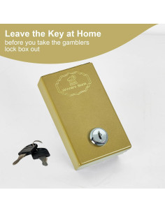 Caja Fuerte Portátil Meudid para Jugadores Dorada 0.23 kg 2