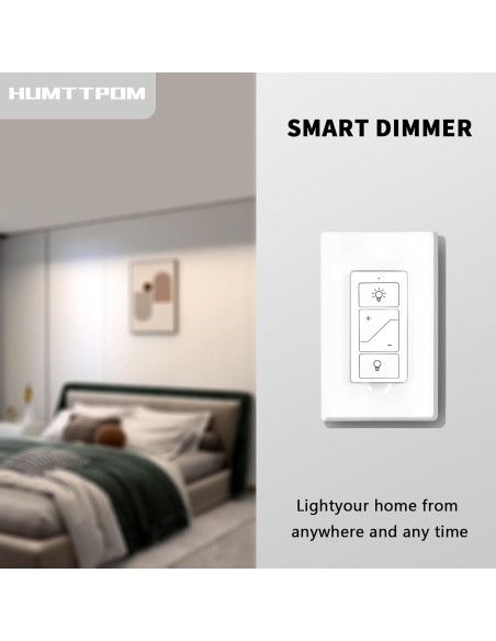 Interruptor Regulador de Luz Inteligente Humpptom Paquete de 2