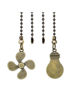 Juego de cadenas de tirón bronce antiguo ELFCAB 30.48 cm 2 piezas