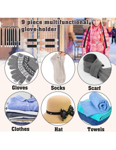 Clips de Mitones Zkptops para Niños y Adultos - 2 Pares 2