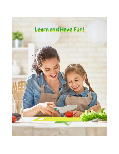 Juego de cuchillos para niños Melican 5 piezas seguro BPA