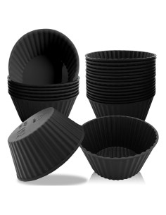 Paquete de 24 forros de silicona Dropower para cupcakes 7 cm