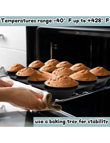 Paquete de 24 forros de silicona Dropower para cupcakes 7 cm