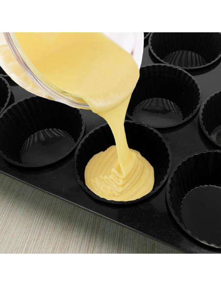 Paquete de 24 forros de silicona Dropower para cupcakes 7 cm