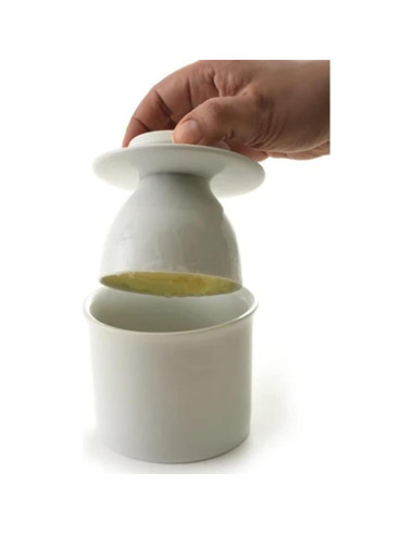 Conservador de Mantequilla Norpro de Porcelana Blanca 1 Barra