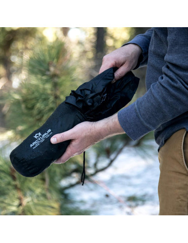 Poncho de Lluvia Arcturus Negro | Nylon Ripstop Impermeable | 137x122cm