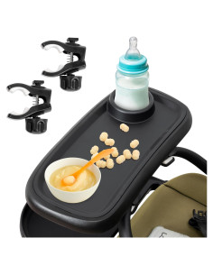 Bandeja para Snacks y Vaso GQIRIL 2 en 1 para Cochecito