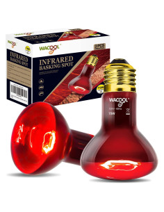 Bombillas de Calor Infrarrojas WACOOL 75W para Reptiles - 2 Paquete