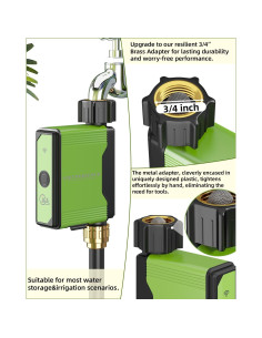 Temporizador de Riego Inteligente GIEX ZIGBEE con Medidor de Flujo 2