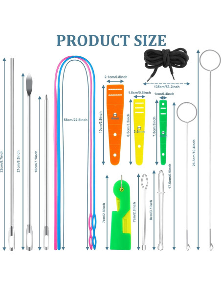 Juego de Herramientas para Enhebrar Cuerdas SINSETU 17 Piezas