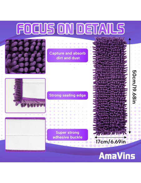 Paquete de 2 Almohadillas Microfibra Reutilizables Bona 46 cm