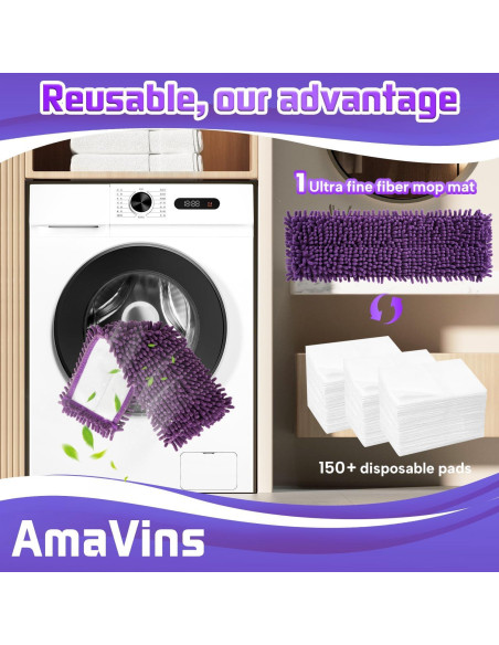 Paquete de 2 Almohadillas Microfibra Reutilizables Bona 46 cm