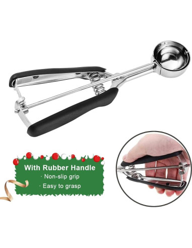 Juego de cucharas para galletas Anoulaou 3 piezas acero inoxidable