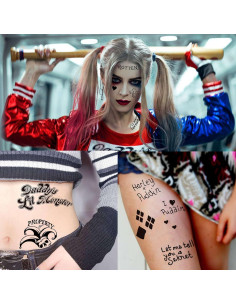 5 Hojas de Tatuajes Temporales HQ TASROI Halloween 21x15cm 2