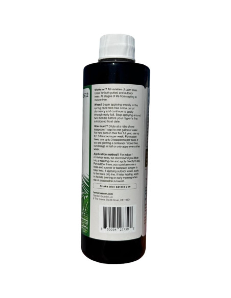 Fertilizante Booster para Palmeras Farmer's Secret 227g - Fórmula 4-15-12