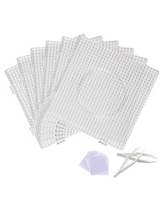 Tableros de Perlas Fuse Egosky 6Pcs 14.5x14.5cm Transparentes