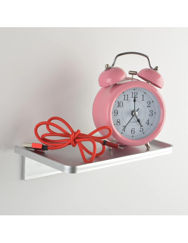 Estante de Pared Flotante JDYOOMI Negro 18.5x10.8cm Duradero