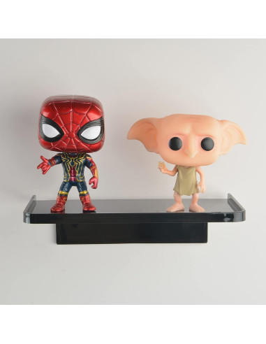 Estante de Pared Flotante JDYOOMI Negro 18.5x10.8cm Duradero