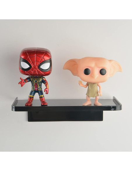 Estante de Pared Flotante JDYOOMI Negro 18.5x10.8cm Duradero