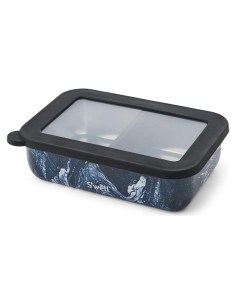 Caja Bento S'well Acero Inoxidable 1.77L Mármol Azurita