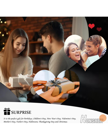 Abanico Plegable Grande HONSHEN 33 cm Negro Artesanal