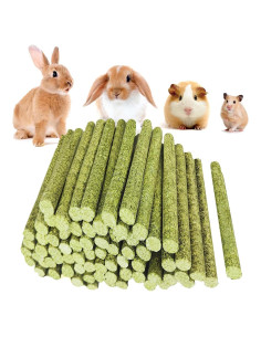 Juguetes para Conejos y Roedores GREMBEB - 20 Piezas Heno Timothy
