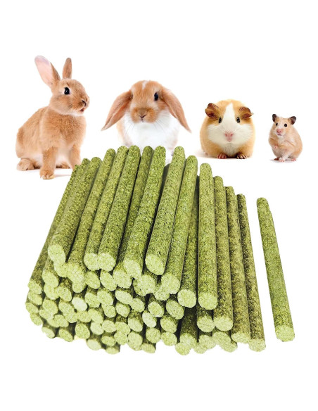 Juguetes para Conejos y Roedores GREMBEB - 20 Piezas Heno Timothy