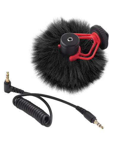 Funda de Micrófono Peluda PATIKIL 6mm x 60mm 2 Piezas