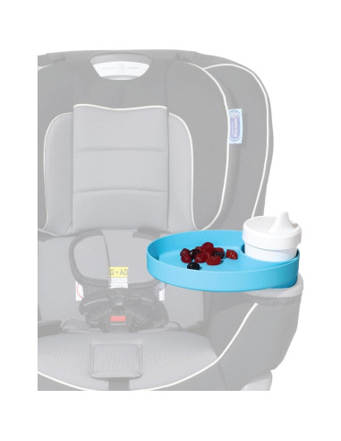 Bandeja de Viaje Ovalada Azul para Soporte de Taza - Hecha en EE. UU.