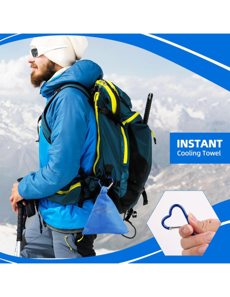 2 Toallas Refrigerantes KFHOLIE 101.6x30.5cm Azul para Deportes