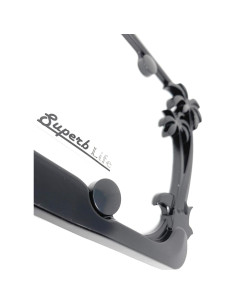 Marco de Placa de Licencia Cromo Superb LNF Tropical Negro - 2 Pzas 2