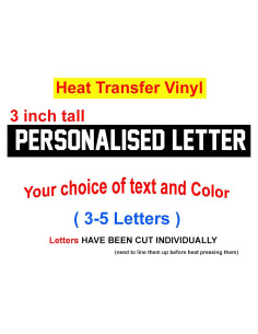 Letras Altas de 7.62 cm Vinilo Transferencia TeeWin para Camiseta