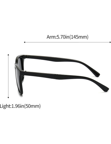 Gafas de sol miopía ALWAYSUV -2.0 negras TR90 unisex