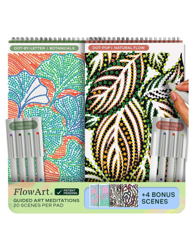 Cuadernos de Actividades FlowArt Lifelines 2-Pack - Meditaciones de Arte