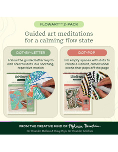 Cuadernos de Actividades FlowArt Lifelines 2-Pack - Meditaciones de Arte 2