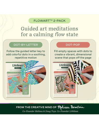 Cuadernos de Actividades FlowArt Lifelines 2-Pack - Meditaciones de Arte