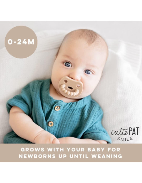 Chupete y Mordedor Ortodóntico Ryan & Rose Duna - 100% Silicona