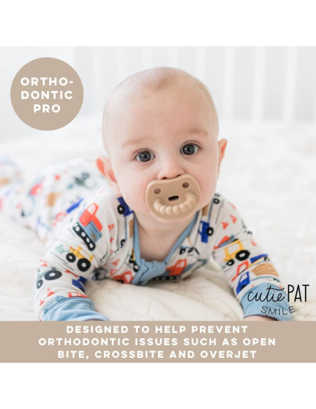 Chupete y Mordedor Ortodóntico Ryan & Rose Duna - 100% Silicona