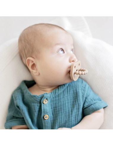 Chupete y Mordedor Ortodóntico Ryan & Rose Duna - 100% Silicona