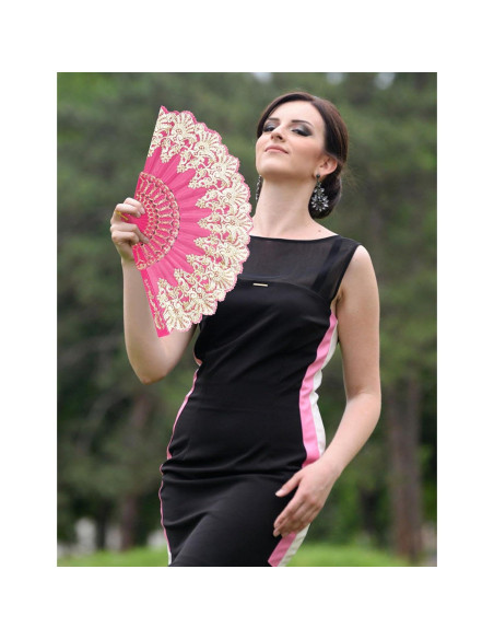 Abanicos Plegables de Mano EOSAU - 10 Colores Mezclados