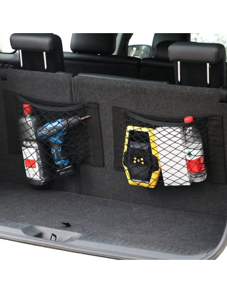 Red de Carga de Malla MOJIOO para Maletero de Coche 40x25cm Red de Carga de Malla MOJIOO para Maletero de Coche 40x25cm